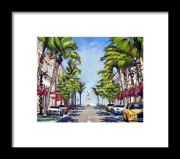 Worth Avenue - Palm Beach Florida - Framed Print