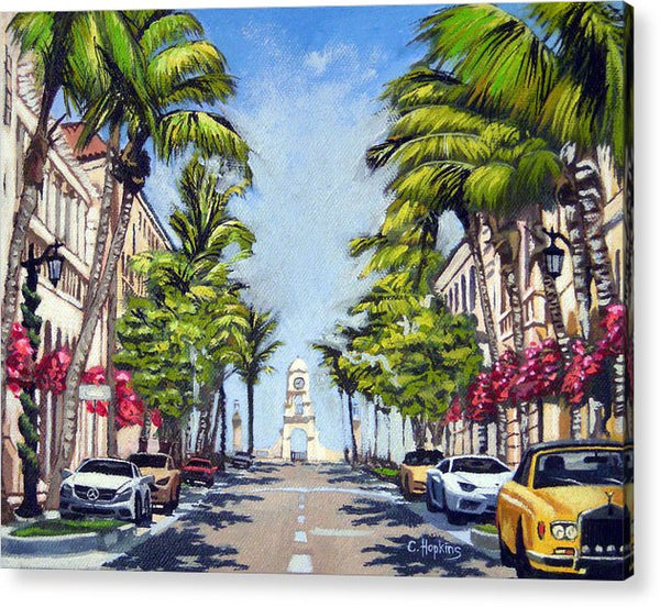 Worth Avenue - Palm Beach Florida - Acrylic Print