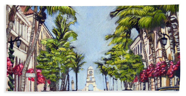 Worth Avenue - Palm Beach Florida - Bath Towel