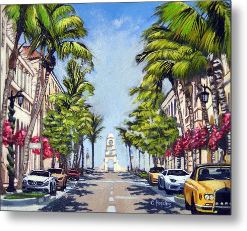 Worth Avenue - Palm Beach Florida - Metal Print